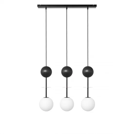 UMMO Lighting Oio  fekete-fehér függesztett lámpa (UMM-OIL332P0) G9 3 izzós IP20