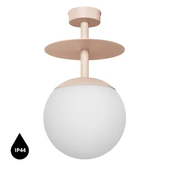 UMMO Lighting Plaat  bézs-fehér vízvédett mennyezeti lámpa (UMM-PLB1100S3) E27 1 izzós IP44