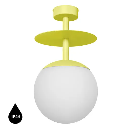 UMMO Lighting Plaat  sárga-fehér vízvédett mennyezeti lámpa (UMM-PLB1110S3) E27 1 izzós IP44