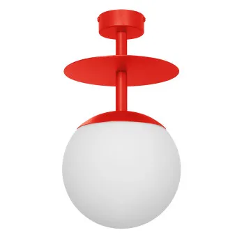 UMMO Lighting Plaat  piros-fehér mennyezeti lámpa (UMM-PLB112003) E27 1 izzós IP20