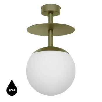 UMMO Lighting Plaat  zöld-fehér vízvédett mennyezeti lámpa (UMM-PLB1140S3) E27 1 izzós IP44