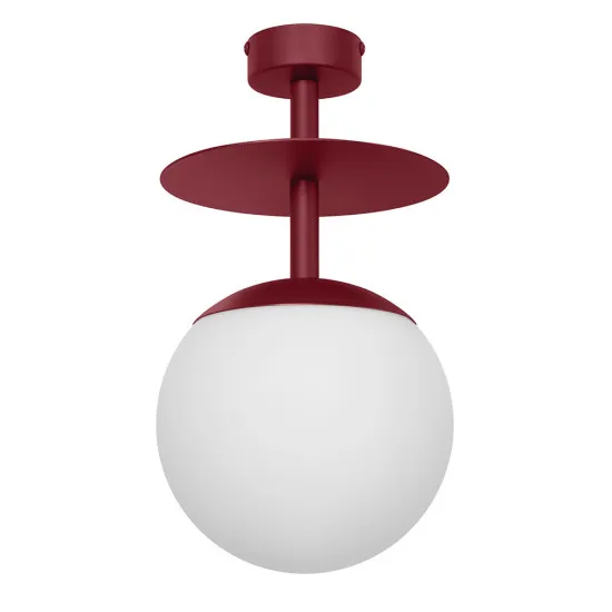 UMMO Lighting Plaat  burgundi-fehér mennyezeti lámpa (UMM-PLB14003) E27 1 izzós IP20