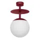 UMMO Lighting Plaat  burgundi-fehér mennyezeti lámpa (UMM-PLB14003) E27 1 izzós IP20