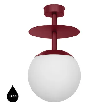 UMMO Lighting Plaat  burgundi-fehér vízvédett mennyezeti lámpa (UMM-PLB140S3) E27 1 izzós IP44