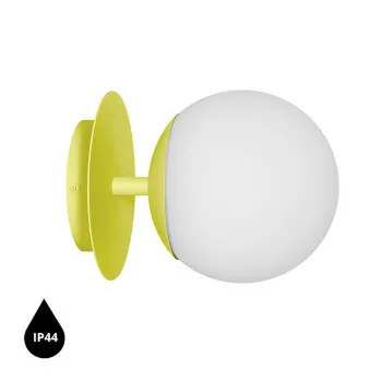 UMMO Lighting Plaat  sárga-fehér vízvédett fali lámpa (UMM-PLC1110S0) E27 1 izzós IP44