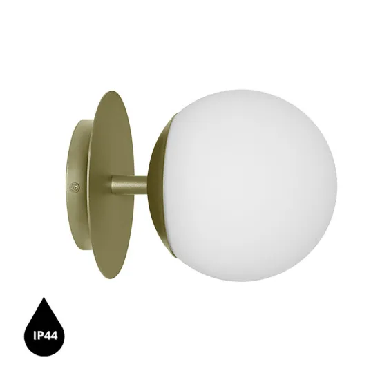 UMMO Lighting Plaat  zöld-fehér vízvédett fali lámpa (UMM-PLC1140S0) E27 1 izzós IP44