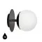 UMMO Lighting Plaat  fekete-fehér vízvédett fali lámpa (UMM-PLC120S0) E27 1 izzós IP44
