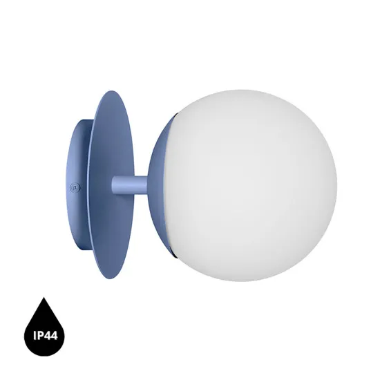 UMMO Lighting Plaat  kék-fehér vízvédett fali lámpa (UMM-PLC190S0) E27 1 izzós IP44