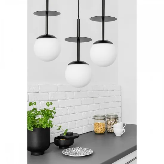 UMMO Lighting Plaat  fekete-fehér függesztett lámpa (UMM-PLL322P0) E27 3 izzós IP20