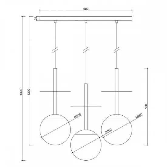 UMMO Lighting Plaat  fekete-fehér függesztett lámpa (UMM-PLL322P0) E27 3 izzós IP20