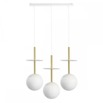 UMMO Lighting Plaat  fehér függesztett lámpa (UMM-PLL331P0) E27 3 izzós IP20