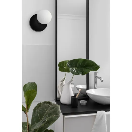 UMMO Lighting Refa  fekete-fehér fali lámpa (UMM-RFA120S0) G9 1 izzós IP44