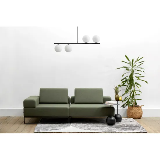 UMMO Lighting Suguri  fekete-fehér vízvédett függesztett lámpa (UMM-SGA122RS3) G9 4 izzós IP44