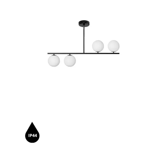 UMMO Lighting Suguri  fekete-fehér vízvédett függesztett lámpa (UMM-SGA122RS3) G9 4 izzós IP44