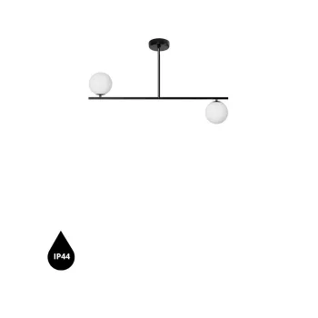 UMMO Lighting Suguri  fekete-fehér vízvédett függesztett lámpa (UMM-SGC322RS3) G9 2 izzós IP44