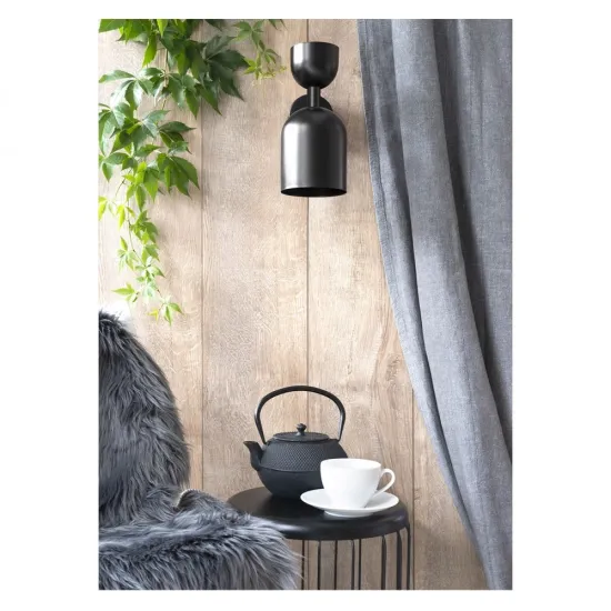 UMMO Lighting Supuru  fekete fali lámpa (UMM-SUK12000) GU10 1 izzós IP20