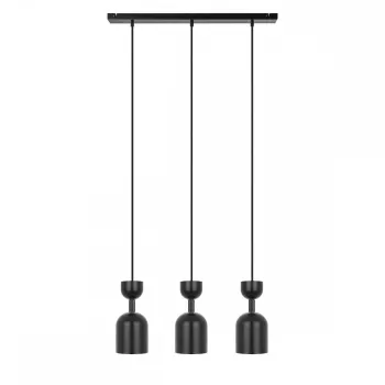 UMMO Lighting Supuru  fekete függesztett lámpa (UMM-SUL322P0) GU10 3 izzós IP20