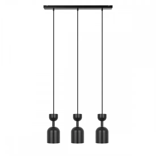 UMMO Lighting Supuru  fekete függesztett lámpa (UMM-SUL322P0) GU10 3 izzós IP20