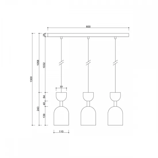 UMMO Lighting Supuru  fehér-arany függesztett lámpa (UMM-SUL331P0) GU10 3 izzós IP20