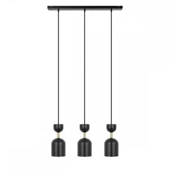 UMMO Lighting Supuru  fekete-arany függesztett lámpa (UMM-SUL332P0) GU10 3 izzós IP20