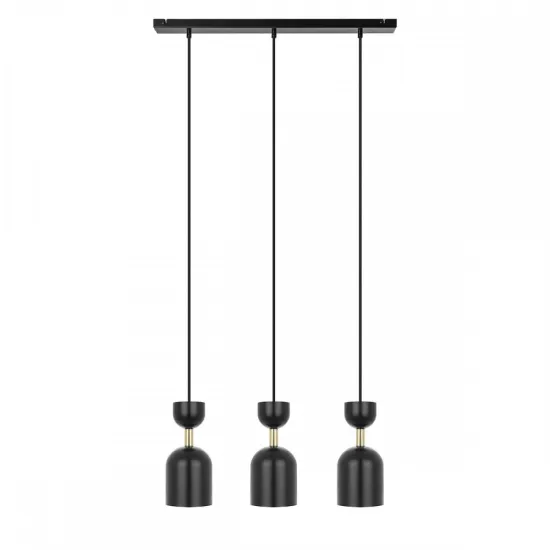 UMMO Lighting Supuru  fekete-arany függesztett lámpa (UMM-SUL332P0) GU10 3 izzós IP20