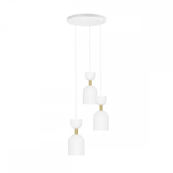 UMMO Lighting Supuru  fehér-arany függesztett lámpa (UMM-SUP331P3) GU10 3 izzós IP20