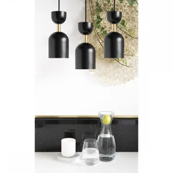 UMMO Lighting Supuru  fekete-arany függesztett lámpa (UMM-SUP332P3) GU10 3 izzós IP20