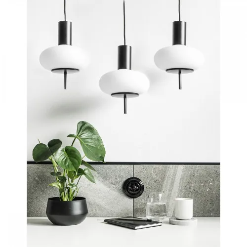 UMMO Lighting Torni  fekete-fehér függesztett lámpa (UMM-TOL322P0) E27 3 izzós IP20