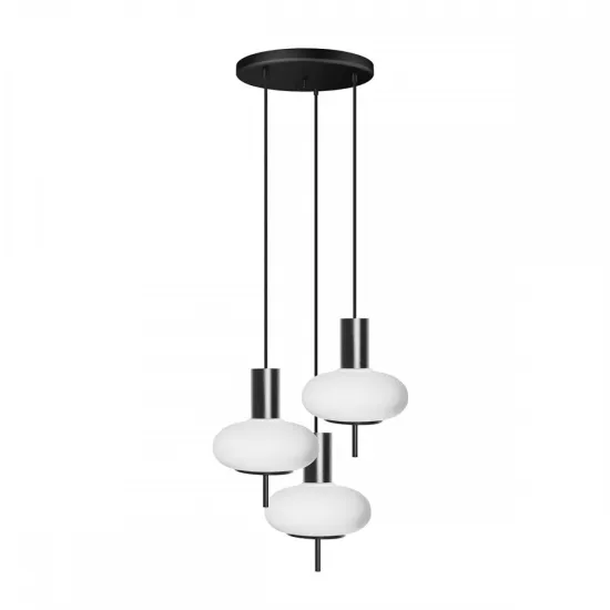 UMMO Lighting Torni  fekete-fehér mennyezeti lámpa (UMM-TOP322P3) E27 3 izzós IP20