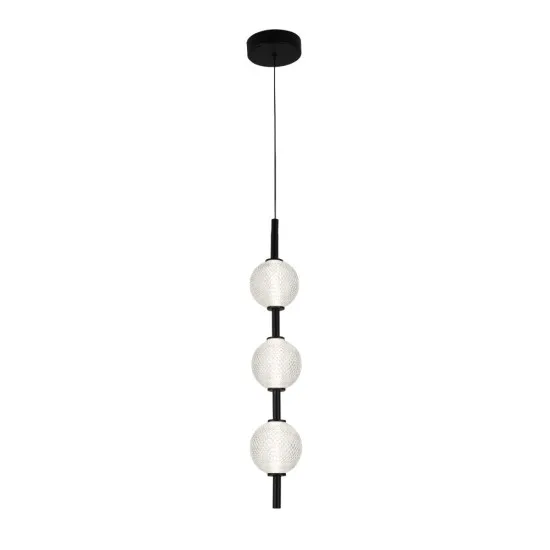 Viokef Abeona fekete LED függesztett lámpa (VIO-4330400) LED 1 izzós IP20