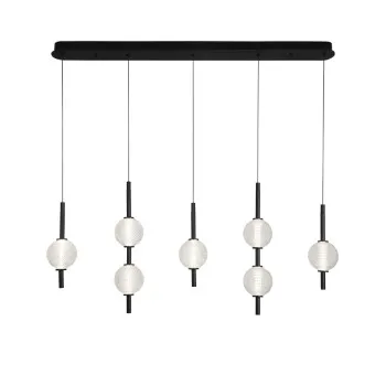 Viokef Abeona fekete LED függesztett lámpa (VIO-4330500) LED 1 izzós IP20