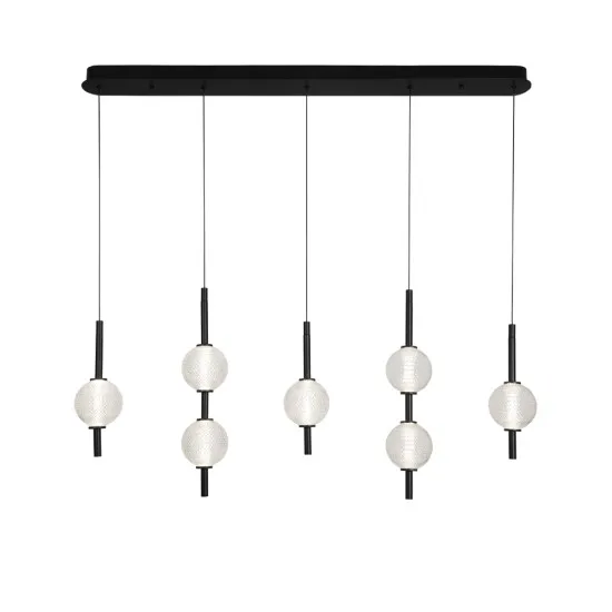Viokef Abeona fekete LED függesztett lámpa (VIO-4330500) LED 1 izzós IP20