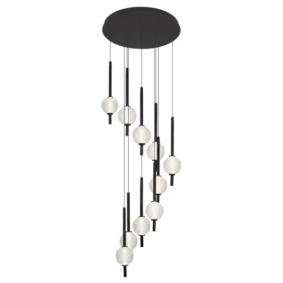 Viokef Abeona fekete LED függesztett lámpa (VIO-4330600) LED 1 izzós IP20