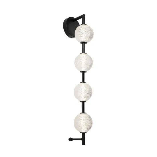 Viokef Abeona fekete LED fali lámpa (VIO-4330700) LED 1 izzós IP20