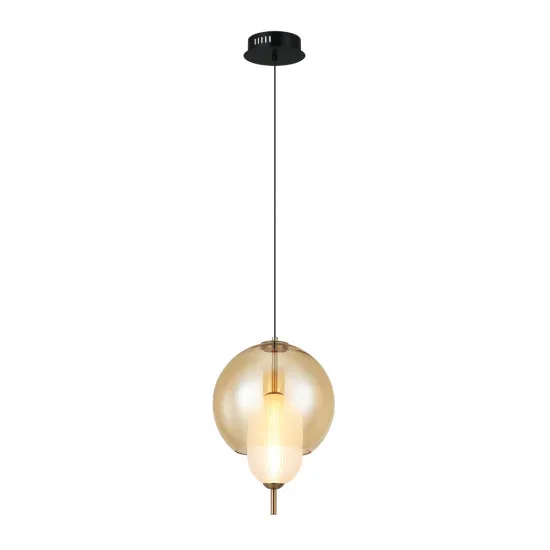 Viokef Adol borostyán-fehér LED függesztett lámpa (VIO-4326601) LED 1 izzós IP20
