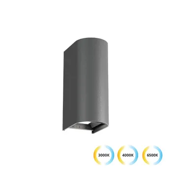 Viokef Azores sötétszürke LED kültéri falikar (VIO-4310001) LED 1 izzós IP65