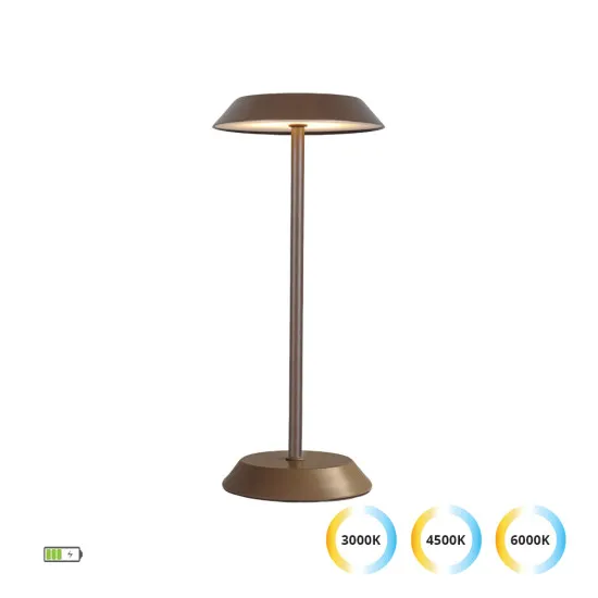 Viokef California barna hordozható LED asztali lámpa (VIO-4350501) LED 1 izzós IP20