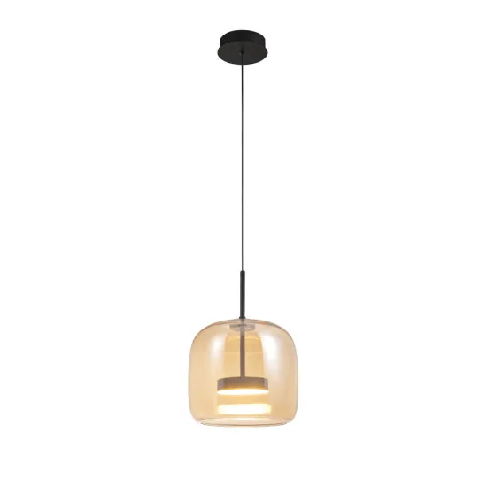 Viokef Deco borostyán LED függesztett lámpa (VIO-4319000) LED 1 izzós IP20