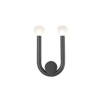Viokef Delori fekete falikar (VIO-4324800) G9 2 izzós IP20