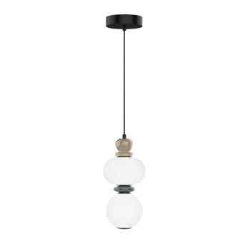 Viokef Gemma opál-többszínű LED függesztett lámpa (VIO-4330900) LED 1 izzós IP20