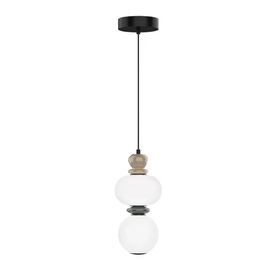 Viokef Gemma opál-többszínű LED függesztett lámpa (VIO-4330900) LED 1 izzós IP20