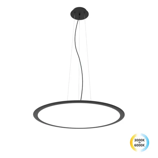 Viokef Grande fekete LED függesztett lámpa (VIO-4341200) LED 1 izzós IP20