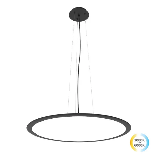 Viokef Grande fekete LED függesztett lámpa (VIO-4341300) LED 1 izzós IP20
