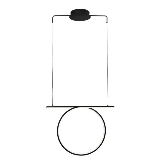 Viokef Kelsi fekete LED függesztett lámpa (VIO-4325700) LED 1 izzós IP20