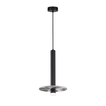 Viokef Leandros fekete LED függesztett lámpa (VIO-4320100) LED 1 izzós IP20
