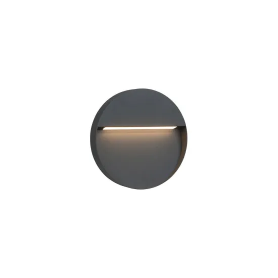 Viokef Lesa sötétszürke LED kültéri fali lámpa (VIO-4352100) LED 1 izzós IP65