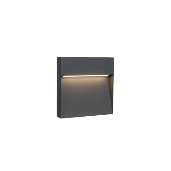 Viokef Lesa sötétszürke LED kültéri fali lámpa (VIO-4352200) LED 1 izzós IP65