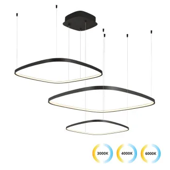 Viokef Lorenzo fekete LED függesztett lámpa (VIO-4319400) LED 1 izzós IP20