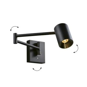 Viokef Melina fekete LED fali lámpa (VIO-4335300) LED 1 izzós IP20