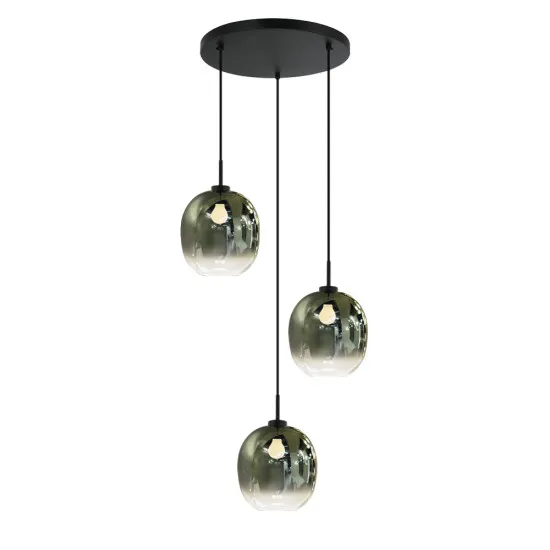 Viokef Mirror zöld függesztett lámpa (VIO-4345600) E27 3 izzós IP20